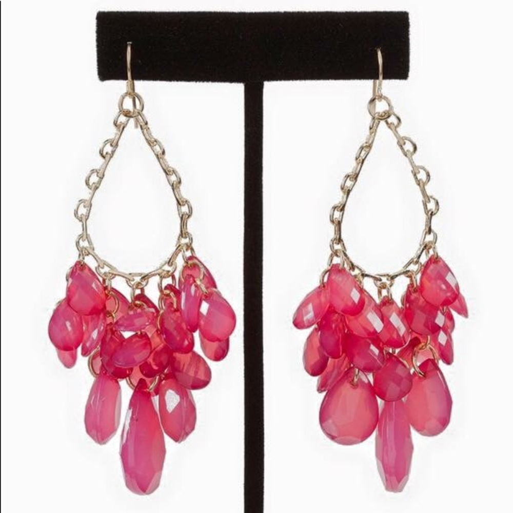 Hot pink earrings